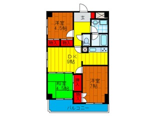 平安ハイツの物件間取画像